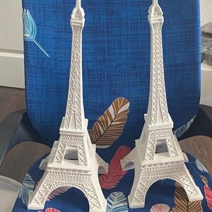 White Eiffel Tower Decor Set